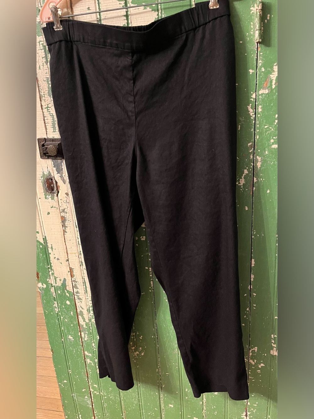 J. Jill Black Linen Stretch Pants 3X or XXXL